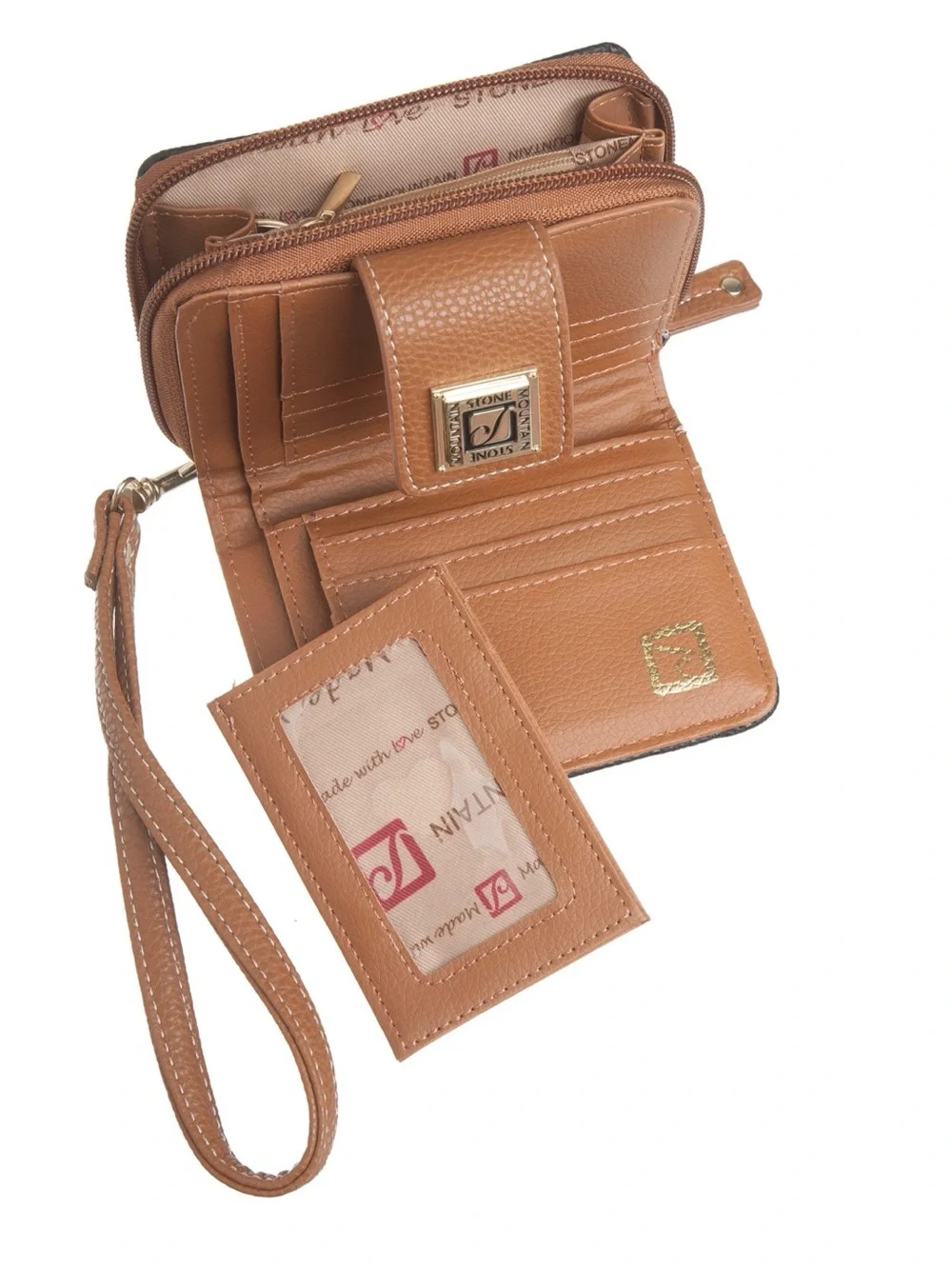 Stone Mountain USA Cornwall Zip Around Small Wallet Wristlet NWT $60
